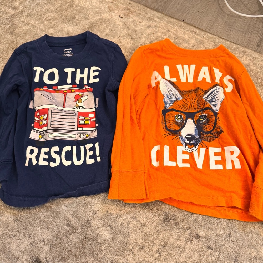 Large lot of Toddler 2T Long Sleeve Shirts and Sweaters Set of 11 Tops - Picture 7 of 12